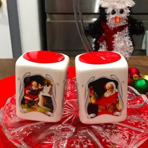 75th Anniversary Coca Cola Salt & Pepper Shakers